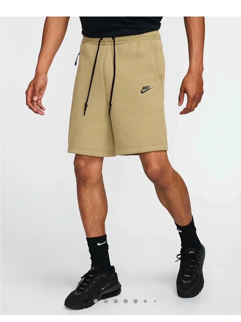 Nike Tech kids Athletic Shorts with Black Drawstring